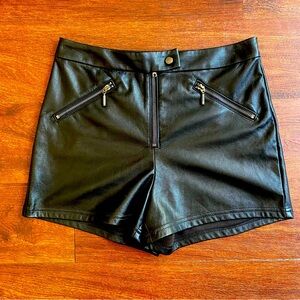 Guess Black High Waist Shorts